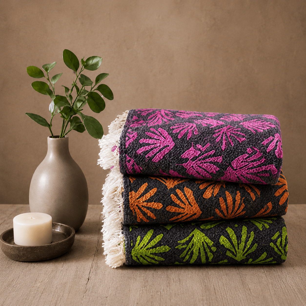 The Denizli Jacquard Towel by Quiet Label