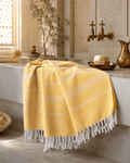 The Denizli Tradional Turkish Peshtemal Sunlit Yellow