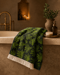Imperial Palm Jacquard Royal Green