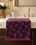 Imperial Palm Jacquard Coral