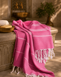 The Denizli Tradional Turkish Peshtemal Fuchsia Rose