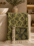 Imperial Palm Jacquard Teal