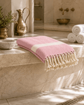 The Denizli Sultana Diamond Peshtemal Blush Rose