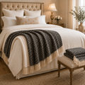 The Haven Cotton Blanket Midnight Check