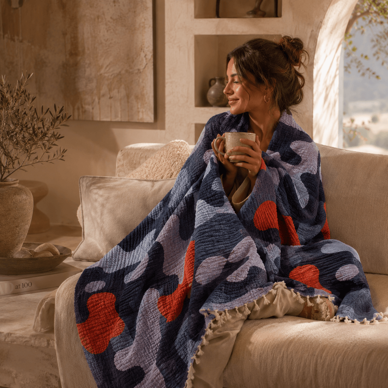 Nysa Muslin OEKO-TEX® Certified Bed Throw