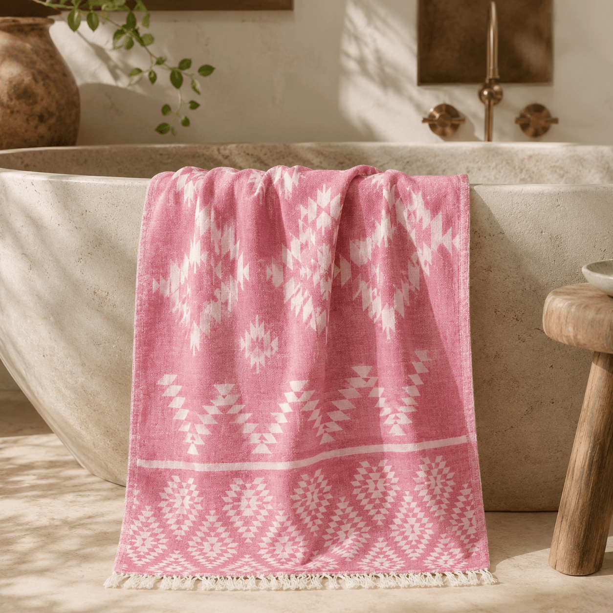 Anatolia Mosaic Premium Jacquard Peshtemal OEKO-TEX® Beach Towel
