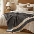 The Diamond Cotton Blanket Coral