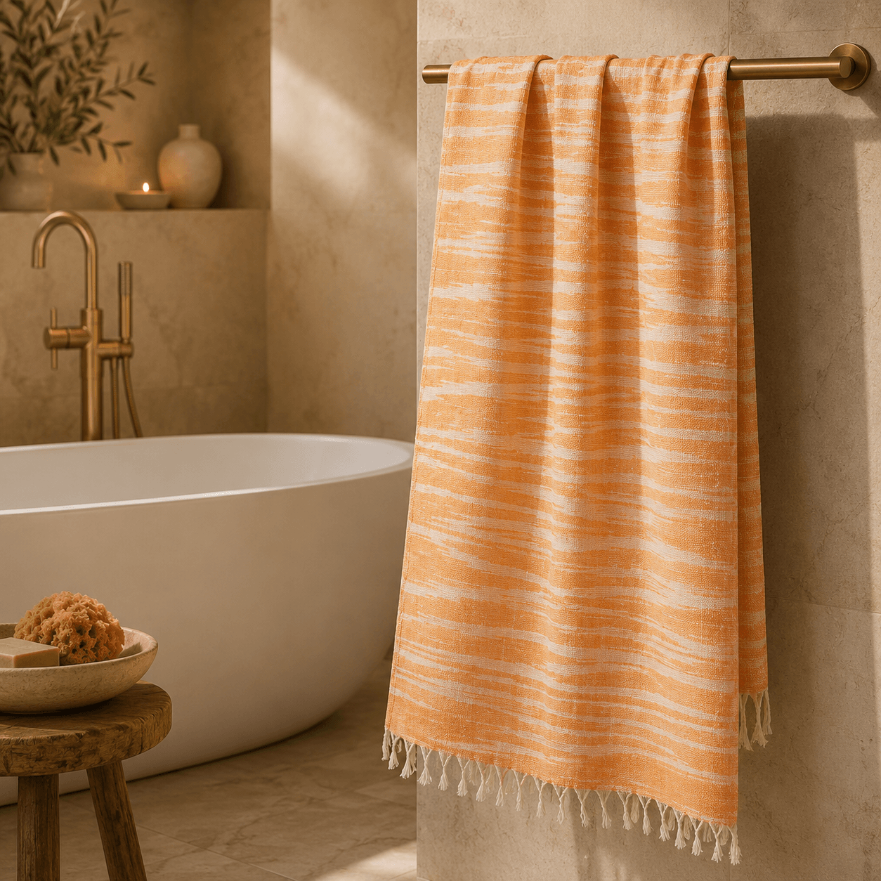 Coastal Current Premium Jacquard Peshtemal OEKO-TEX® Beach Towel