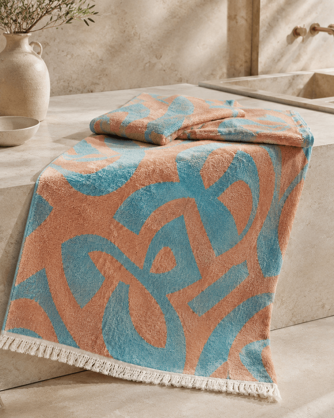 Rumi Jacquard Bosphorus Coral