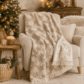 Eira Snowflake Jacquared OEKO-TEX® Certified Bed Throw