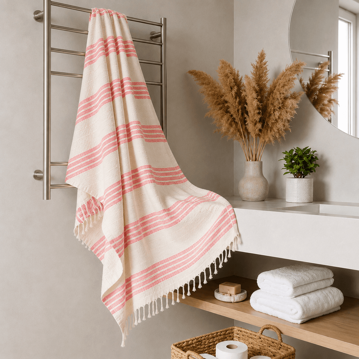 Small Stripe Linen OEKO-TEX® Certified Classic Peshtemal