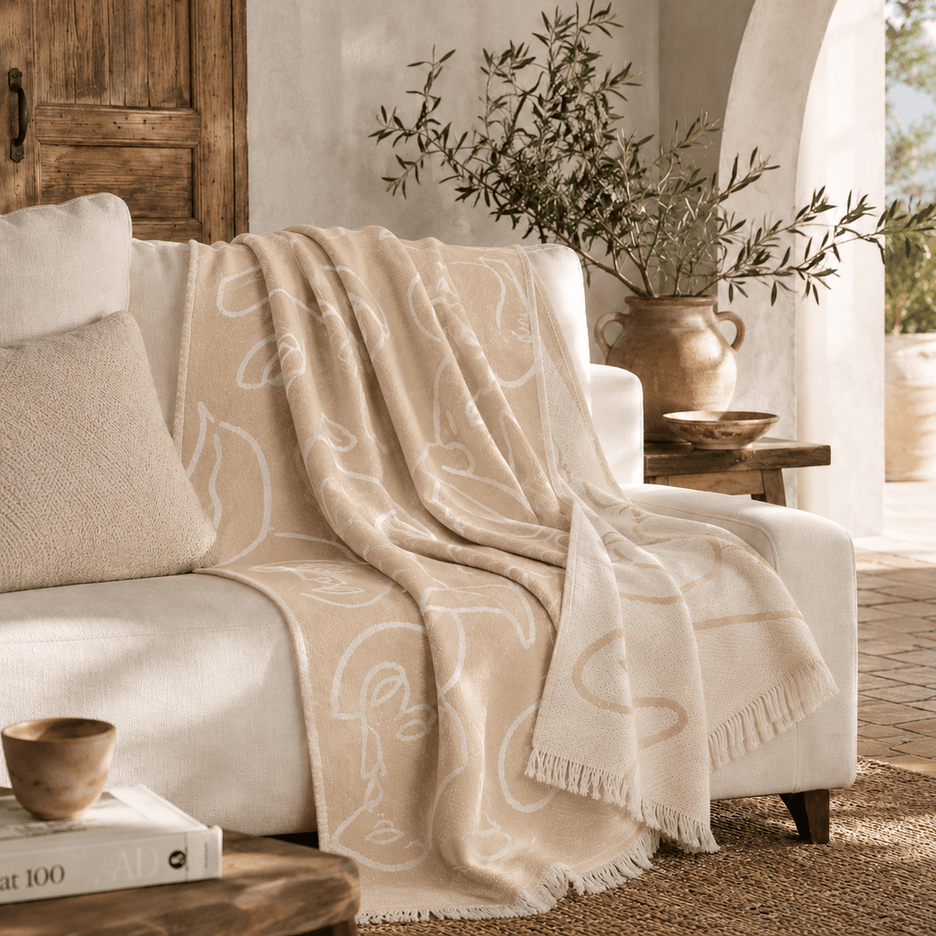 Siluet Jacquared OEKO-TEX® Certified Bed Throw