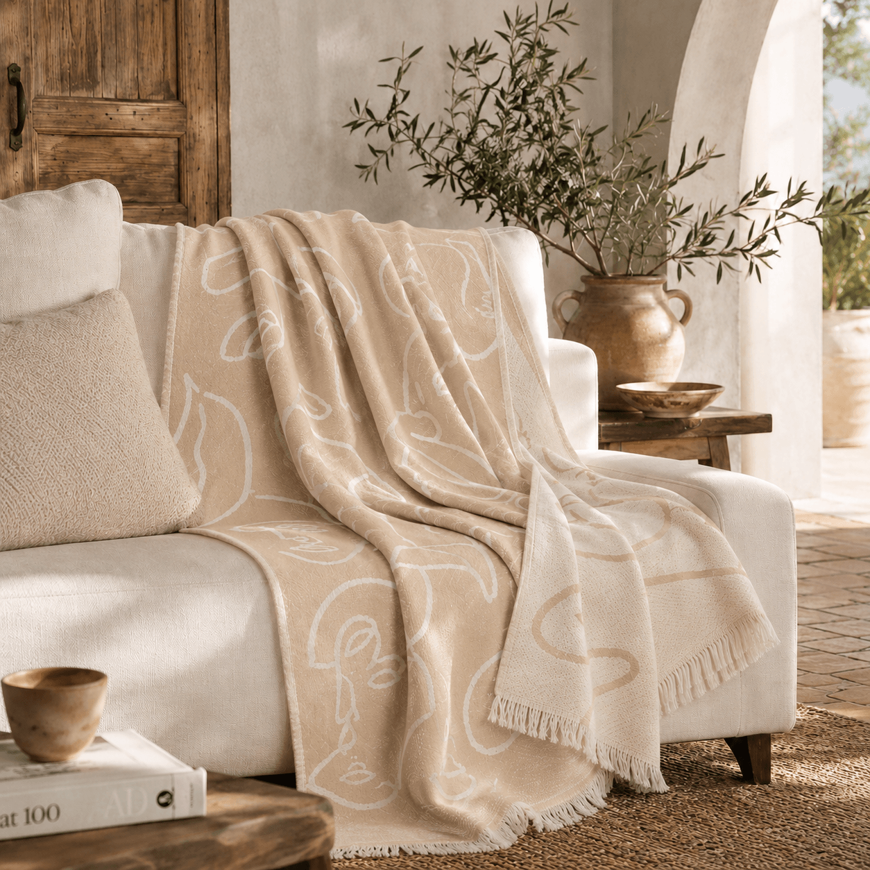 Siluet Jacquared OEKO-TEX® Certified Bed Throw