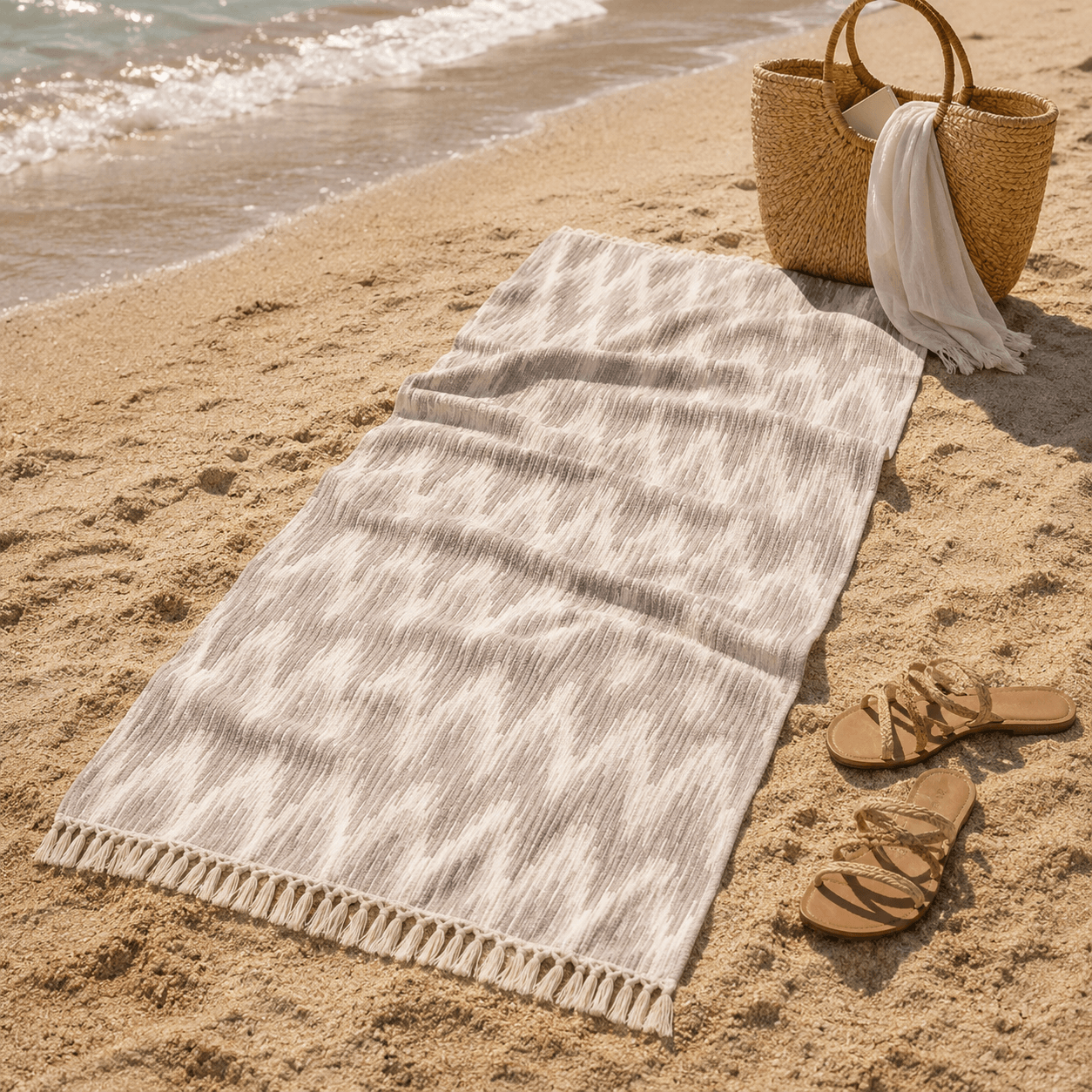 Marrakesh Premium Jacquard Peshtemal OEKO-TEX® Beach Towel