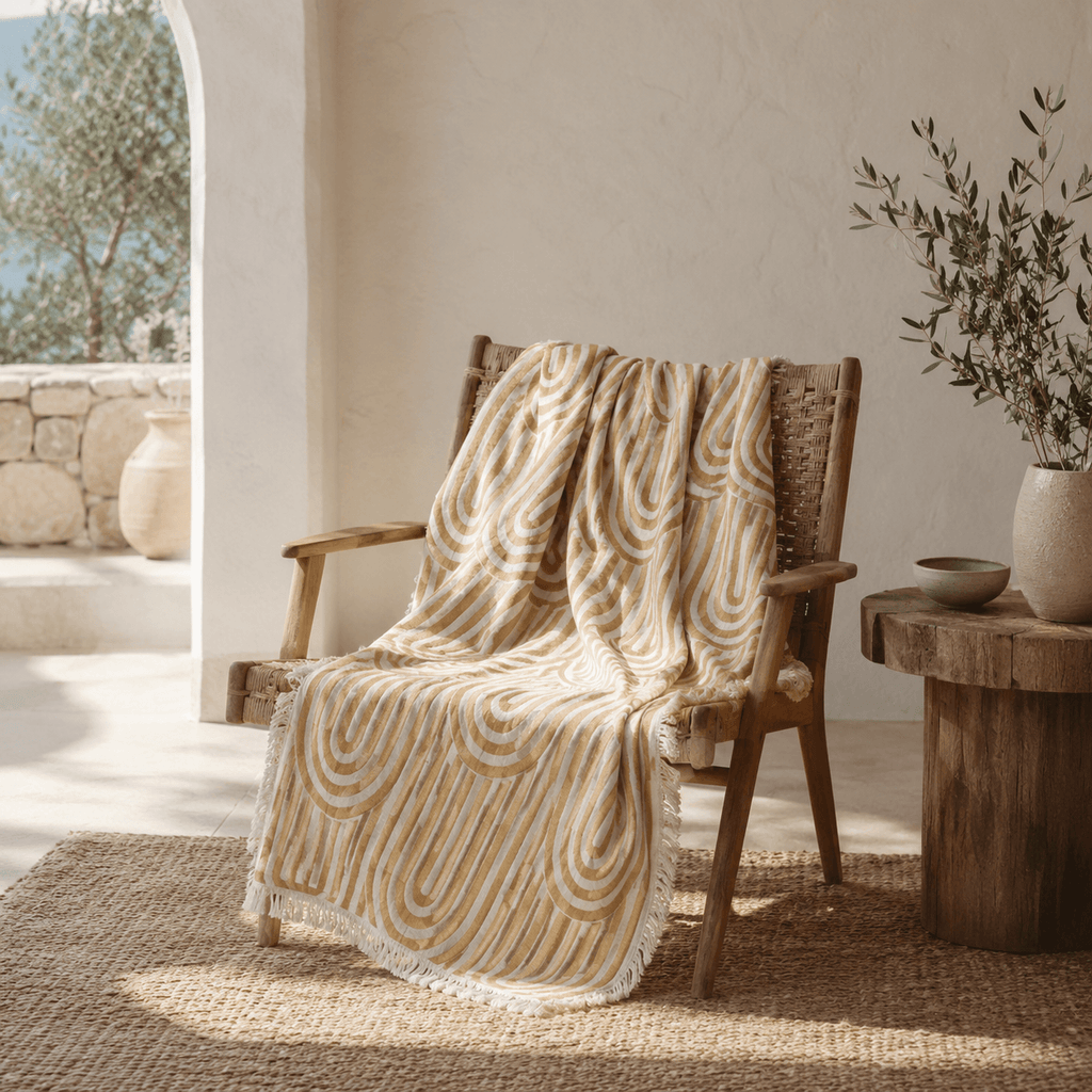Miletos Jacquared OEKO-TEX® Certified Bed Throw