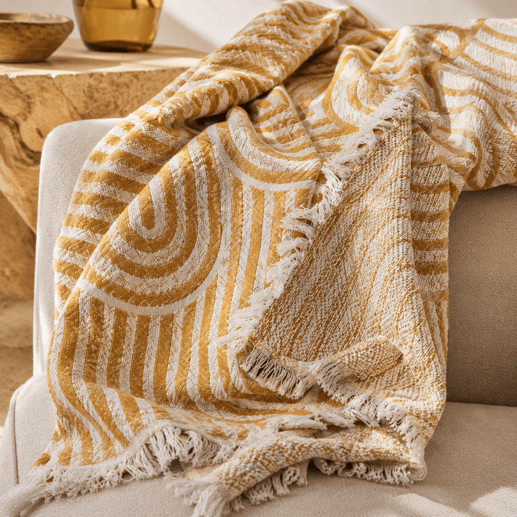 Miletos Jacquared OEKO-TEX® Certified Bed Throw