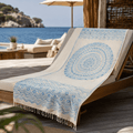 Mandala Coast Premium Jacquard Peshtemal OEKO-TEX® Beach Towel