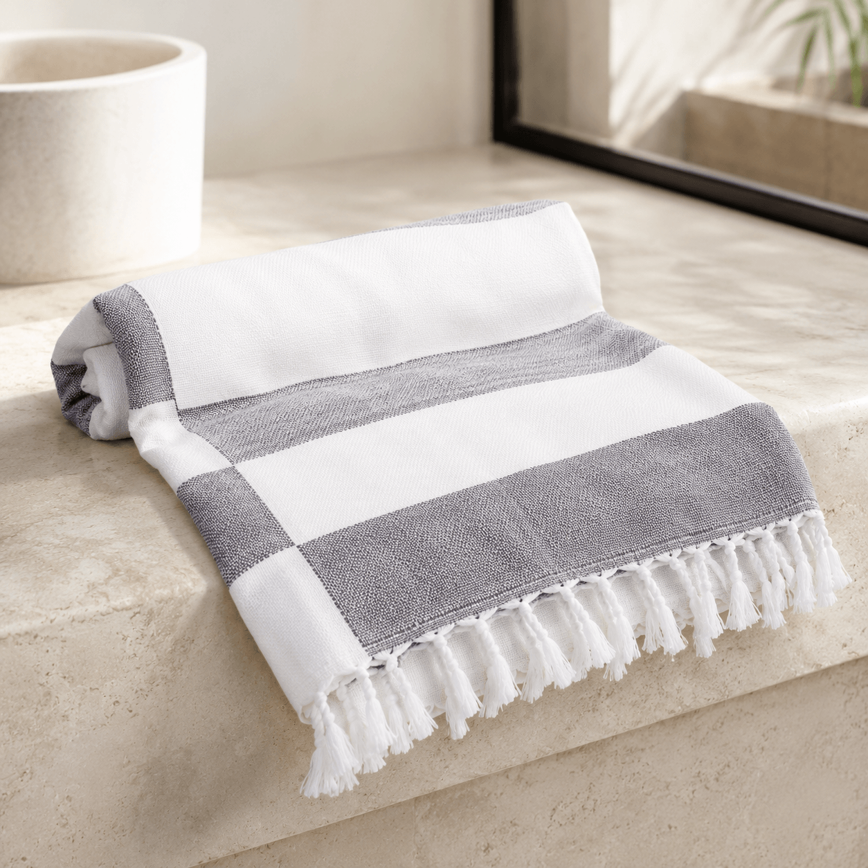 Riviera Stripe Terry OEKO-TEX® Bath Towell
