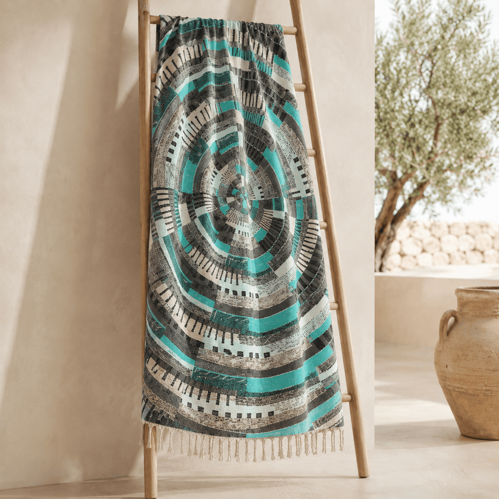 Orbit Weave Premium Jacquard Peshtemal OEKO-TEX® Beach Towel