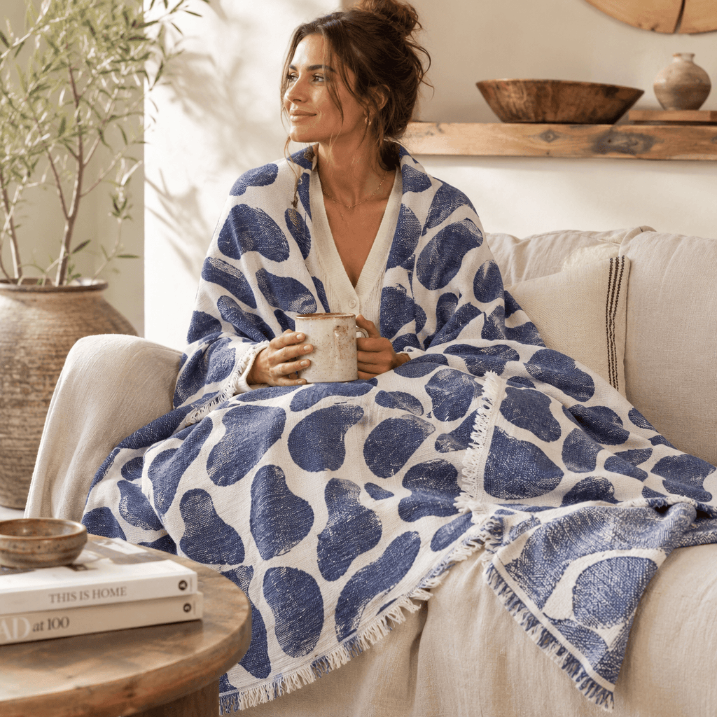Karia Snowflake Jacquared OEKO-TEX® Certified Bed Throw