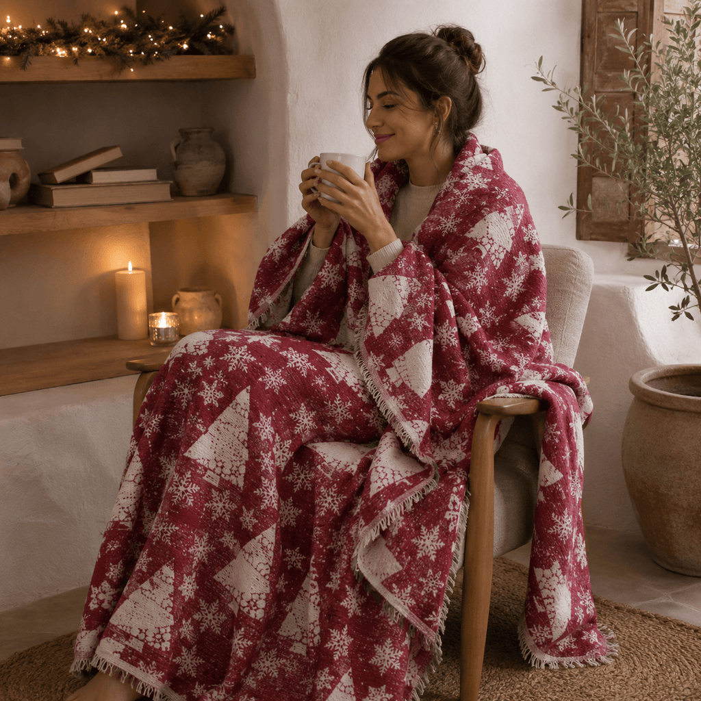 Noelle Jacquared OEKO-TEX® Certified Bed Throw