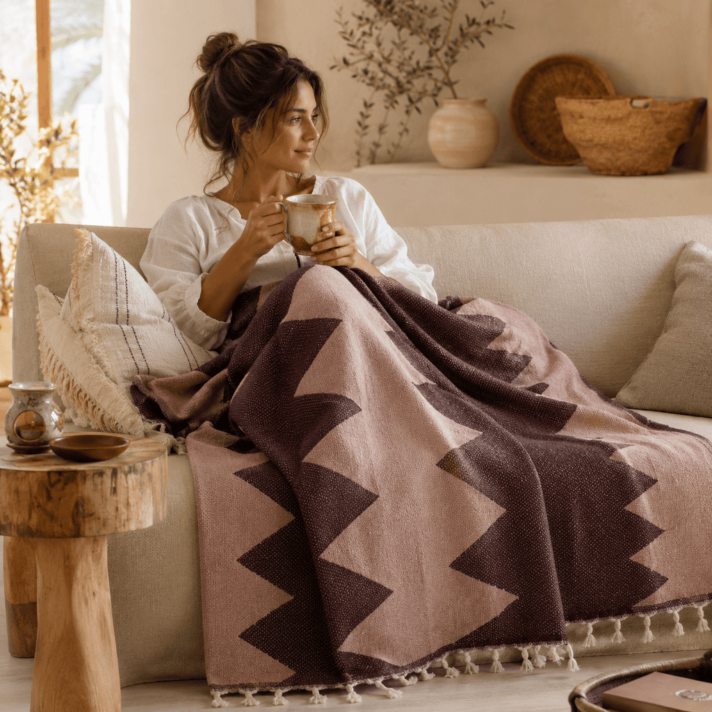 Lykia Jacquard OEKO-TEX® Certified Bed Throw