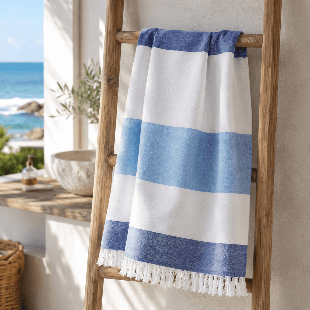 Riviera Stripe Terry OEKO-TEX® Bath Towell