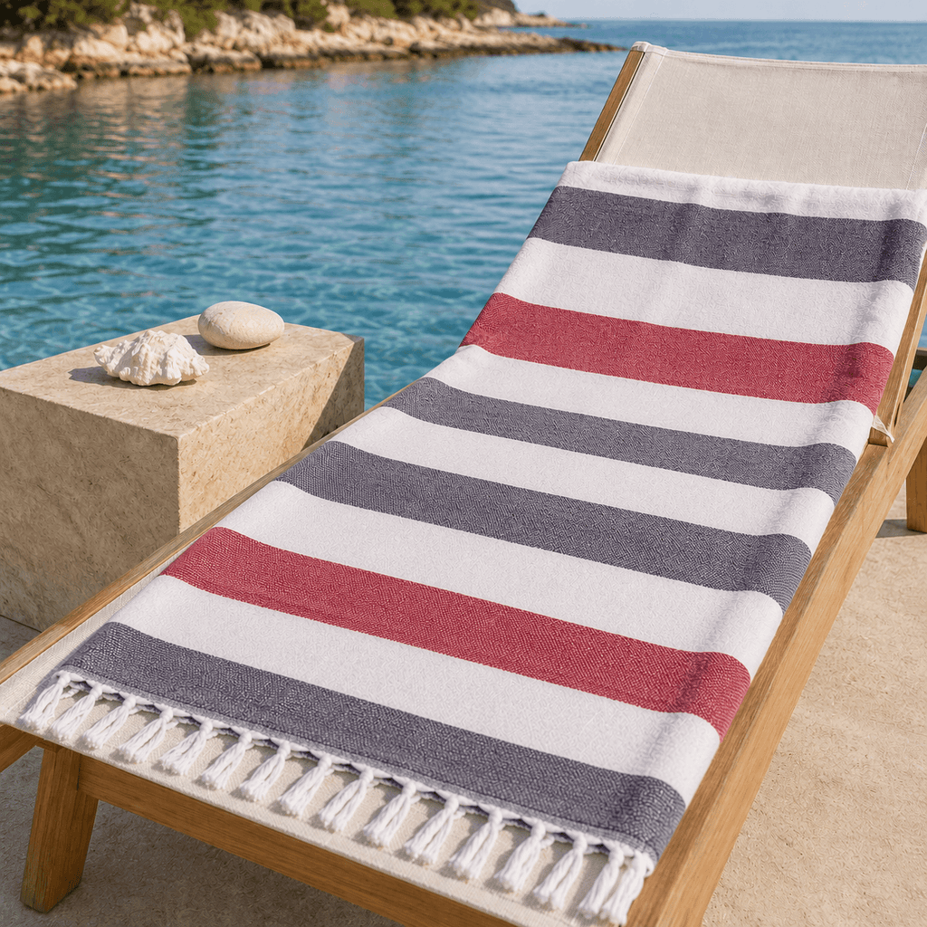 Riviera Stripe Terry OEKO-TEX® Bath Towell