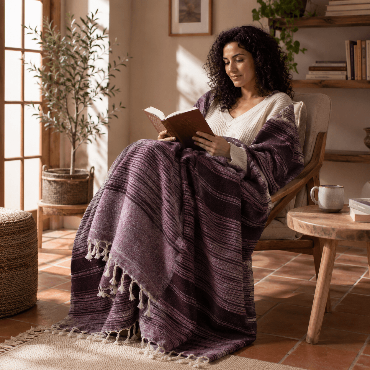 Selene Jacquard OEKO-TEX® Certified Bed Throw