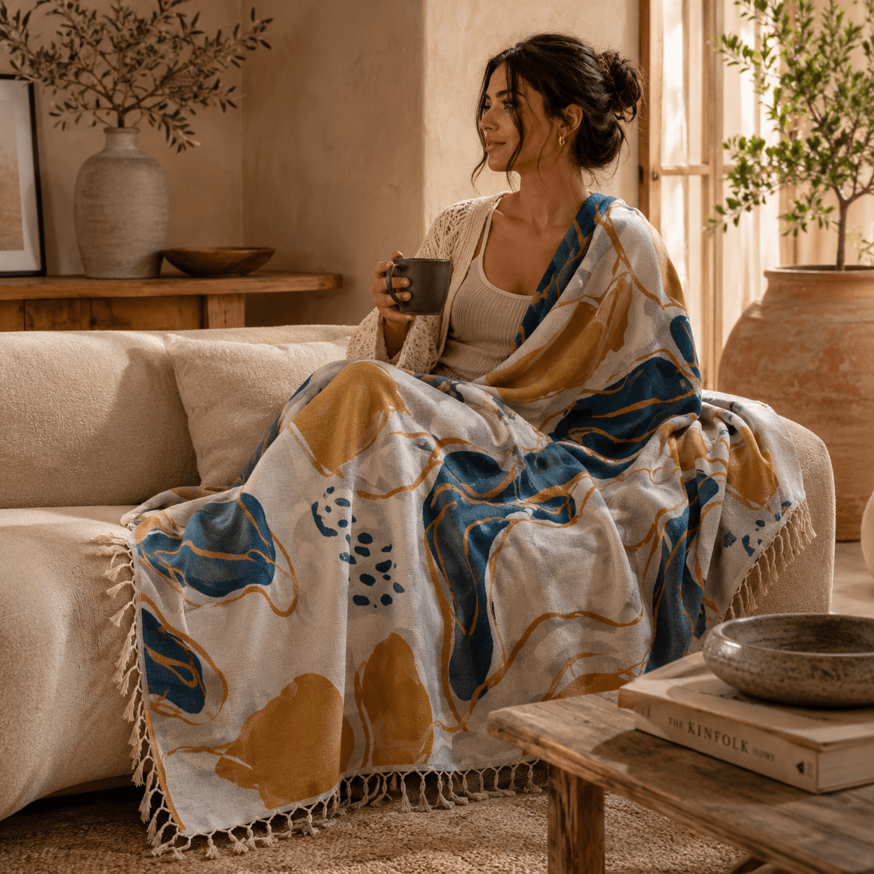 Myra Jacquard OEKO-TEX® Certified Bed Throw