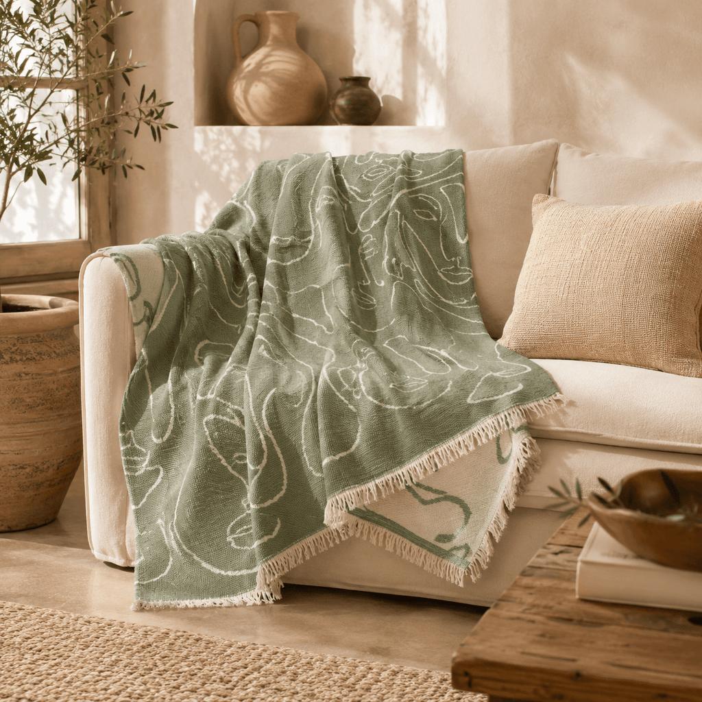 Siluet Jacquared OEKO-TEX® Certified Bed Throw