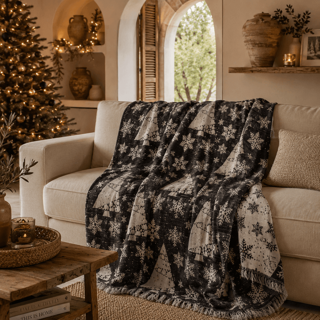 Noelle Jacquared OEKO-TEX® Certified Bed Throw