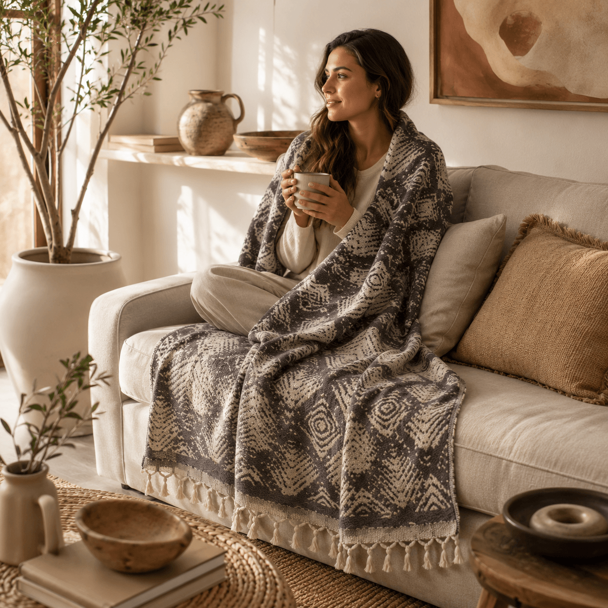 Patara Jacquard OEKO-TEX® Certified Bed Throw