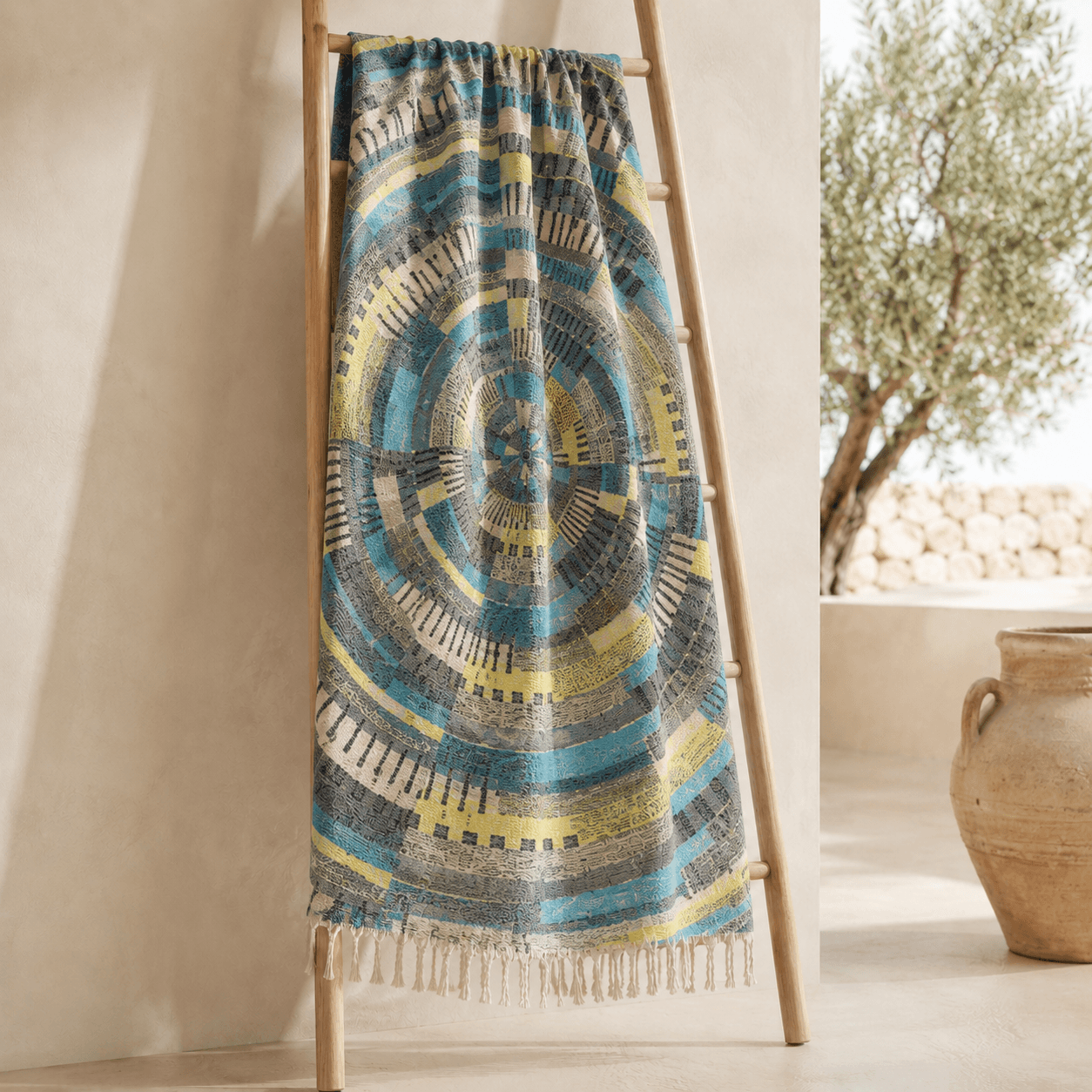 Orbit Weave Premium Jacquard Peshtemal OEKO-TEX® Beach Towel