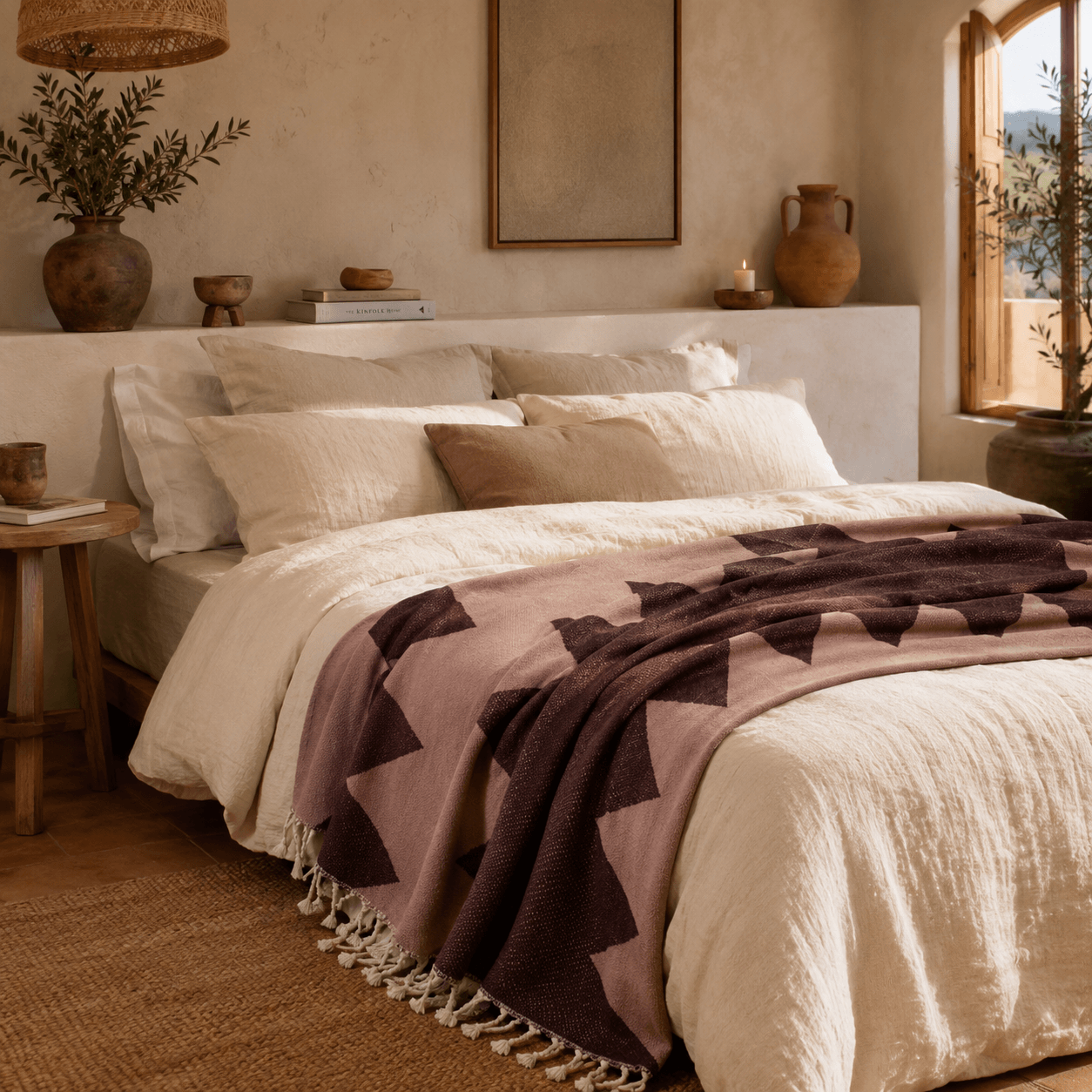 Lykia Jacquard OEKO-TEX® Certified Bed Throw