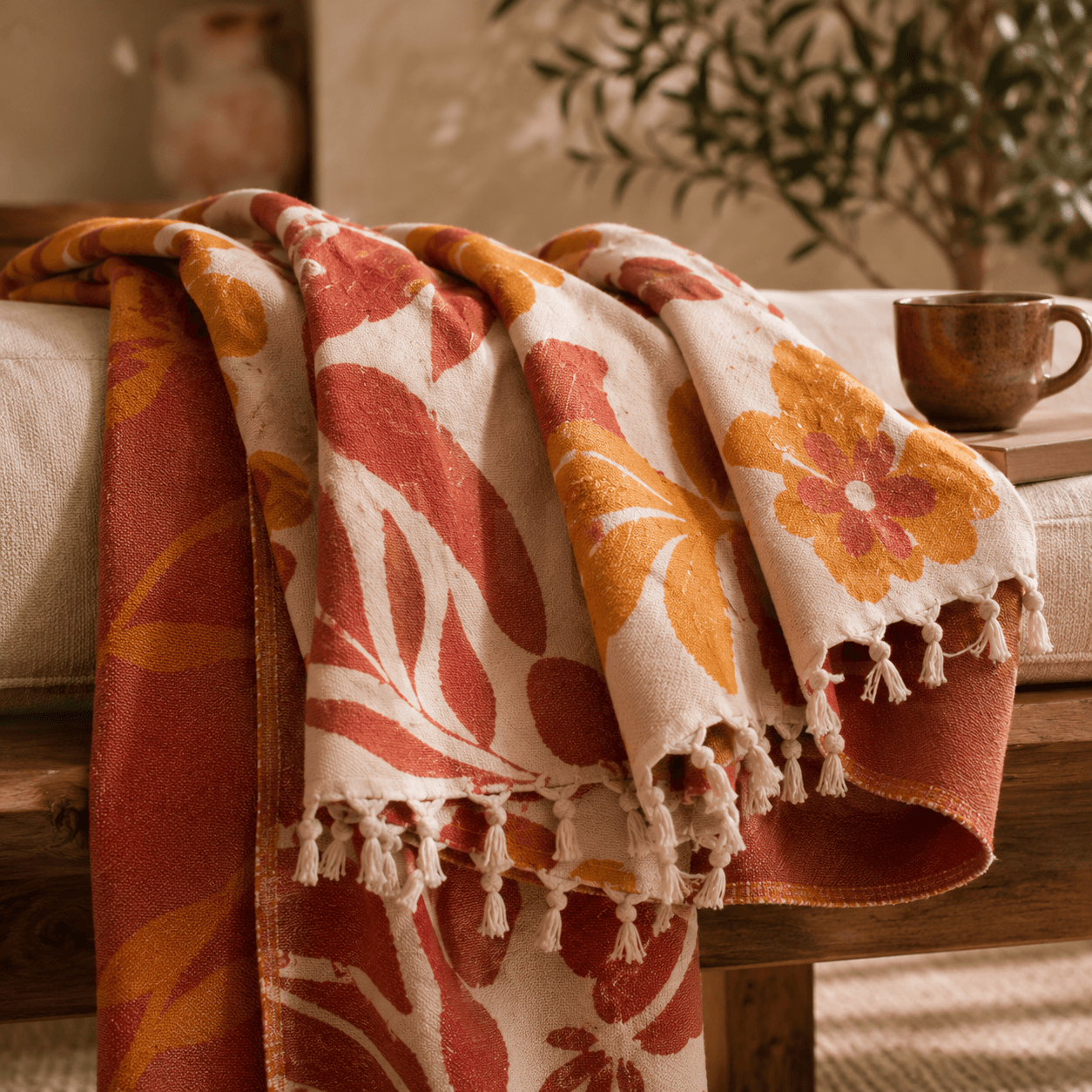 Caria Jacquard OEKO-TEX® Certified Bed Throw