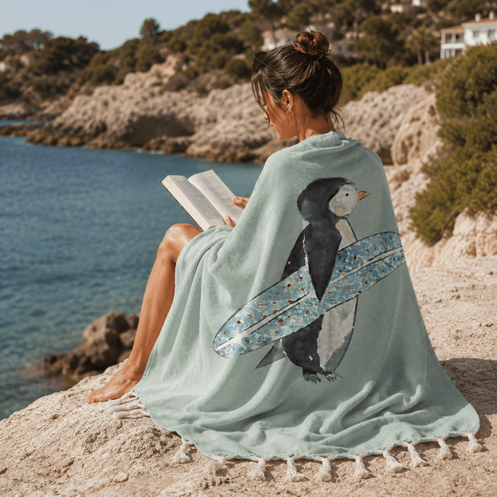 Penguin Surf Jacquard Towel
