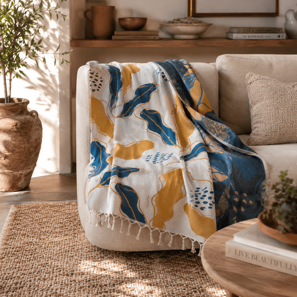 Myra Jacquard OEKO-TEX® Certified Bed Throw