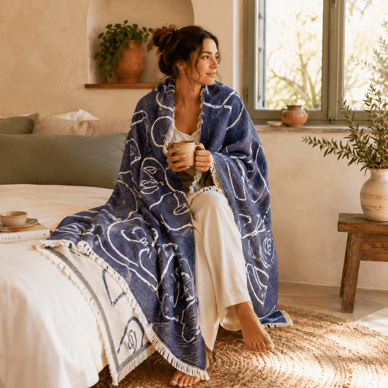 Siluet Jacquared OEKO-TEX® Certified Bed Throw