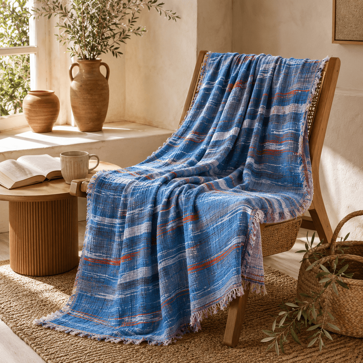 Aegea Muslin OEKO-TEX® Certified Bed Throw