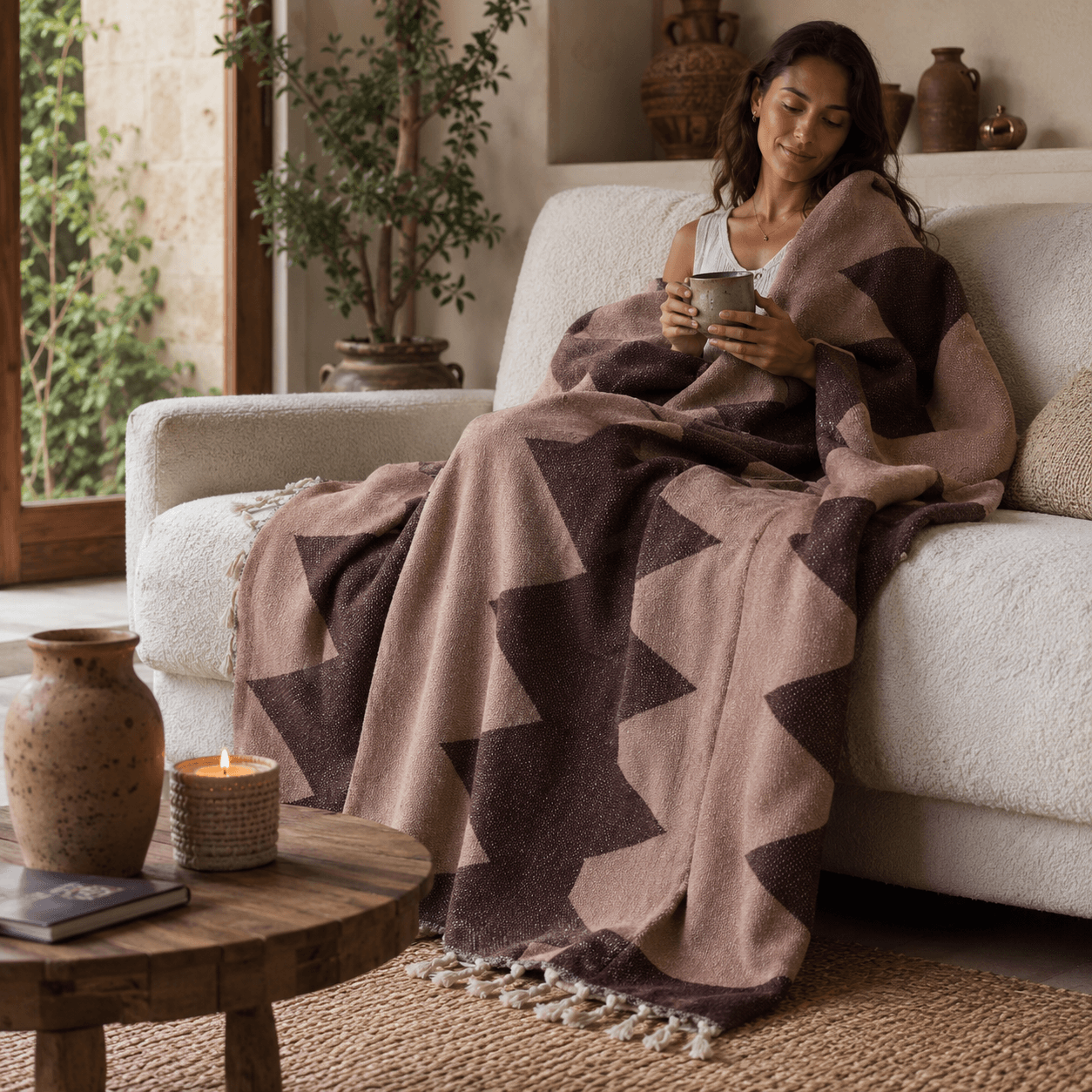 Lykia Jacquard OEKO-TEX® Certified Bed Throw