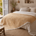 Miletos Jacquared OEKO-TEX® Certified Bed Throw