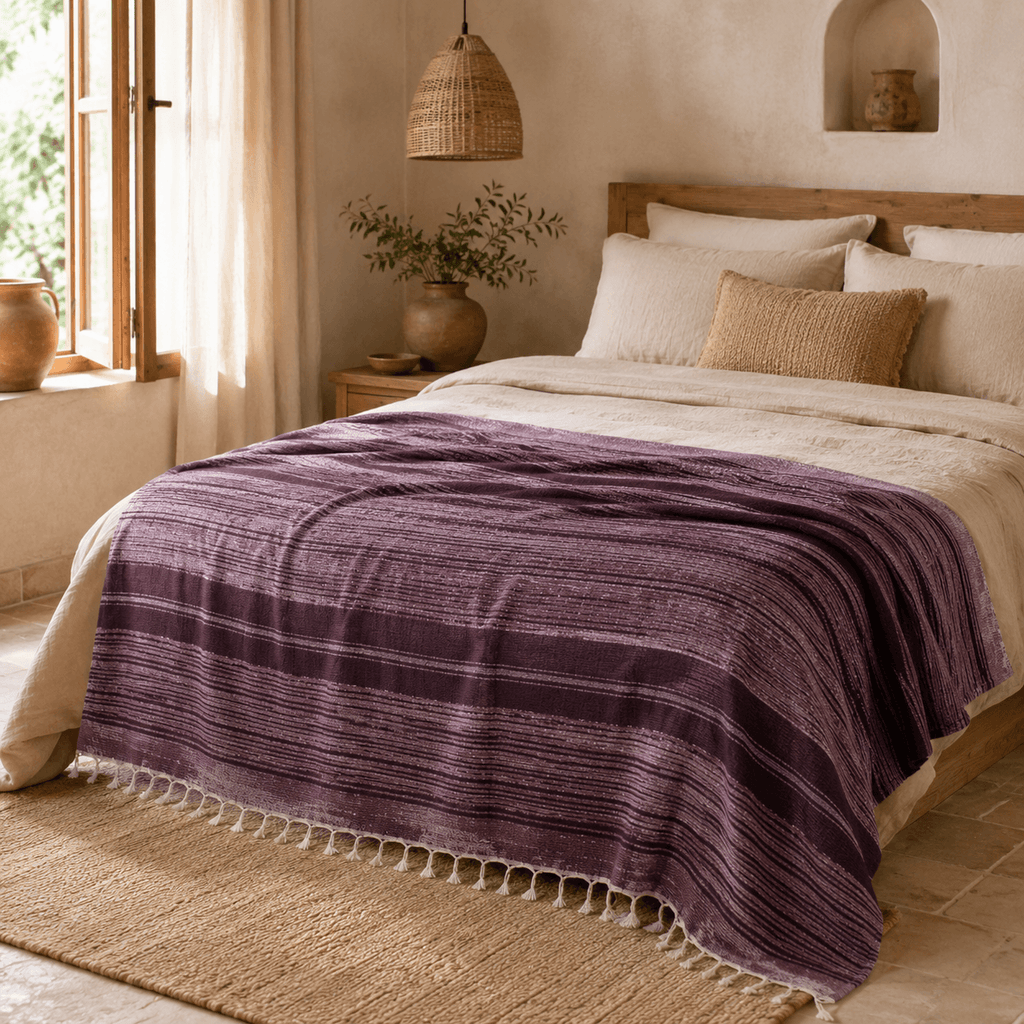 Selene Jacquard OEKO-TEX® Certified Bed Throw