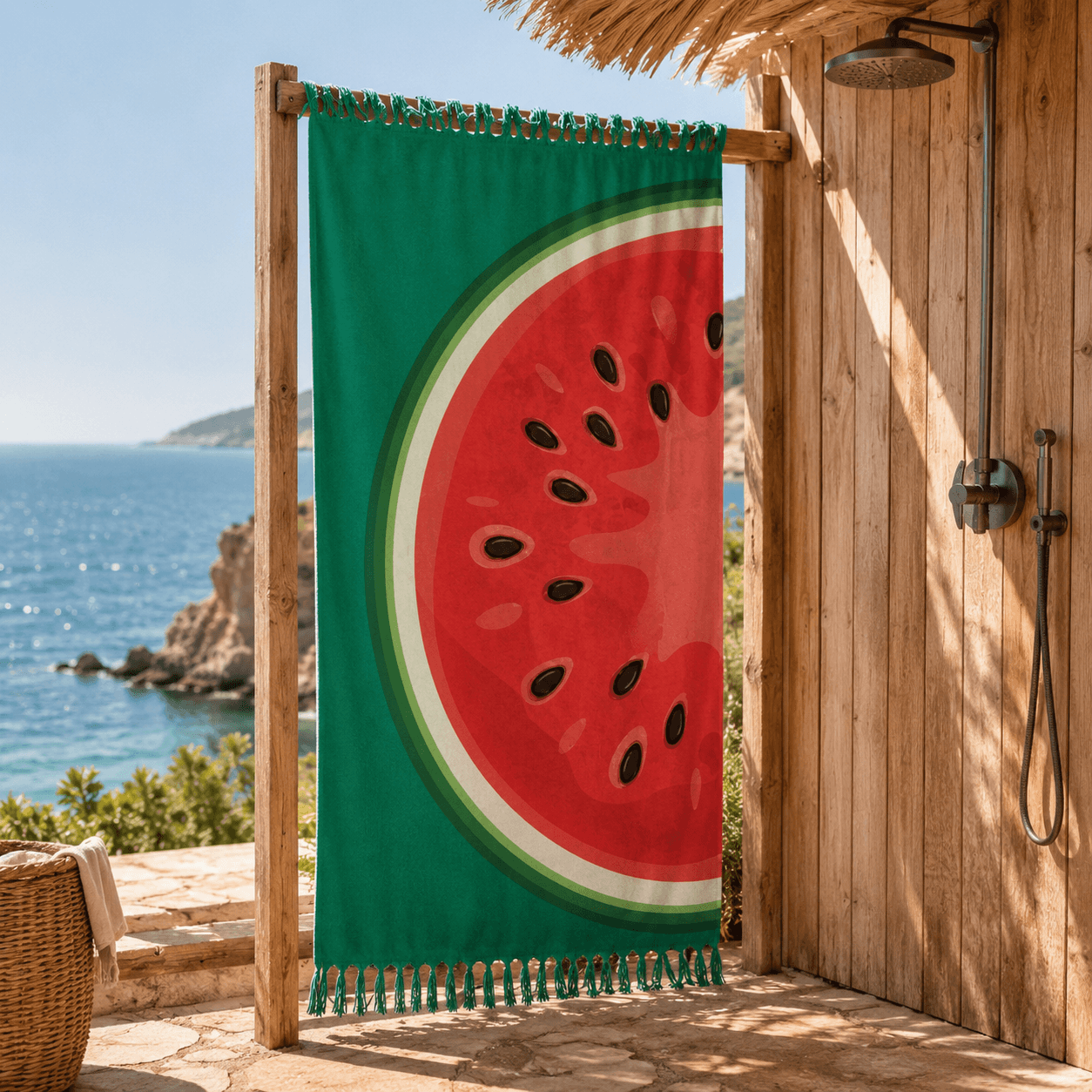 Watermelon Splash Jacquard Towel