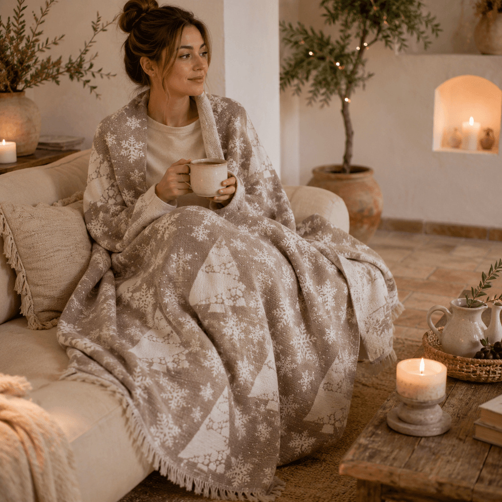 Noelle Jacquared OEKO-TEX® Certified Bed Throw