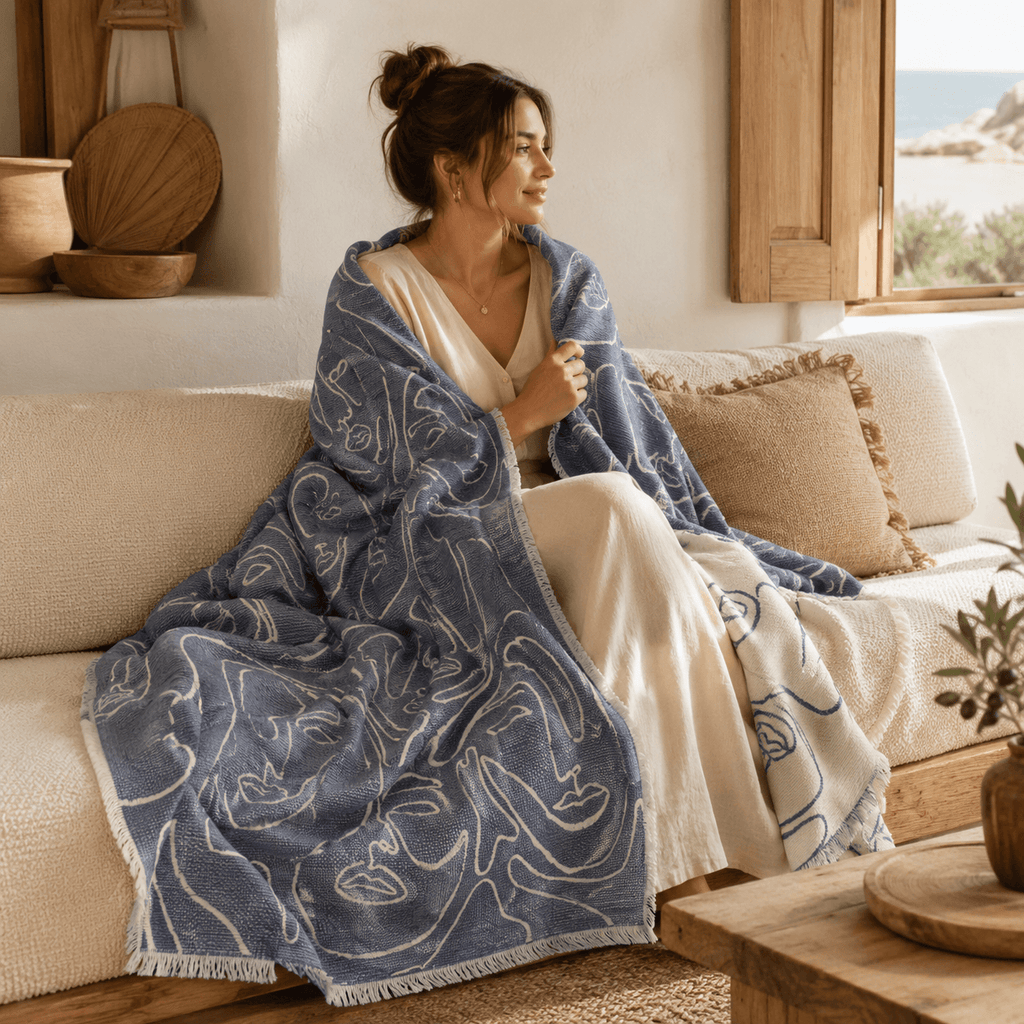 Siluet Jacquared OEKO-TEX® Certified Bed Throw