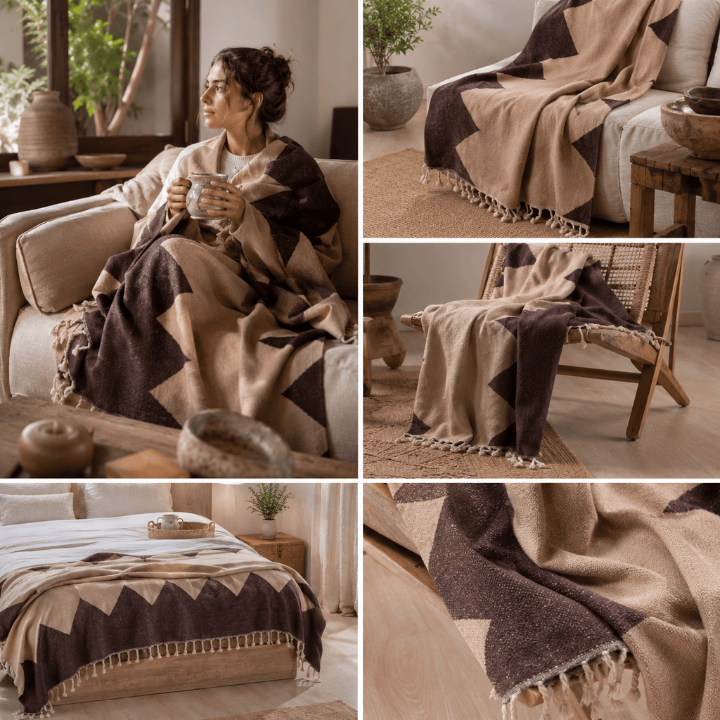 Lykia Jacquard OEKO-TEX® Certified Bed Throw