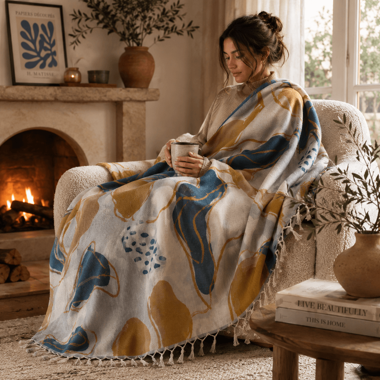 Myra Jacquard OEKO-TEX® Certified Bed Throw