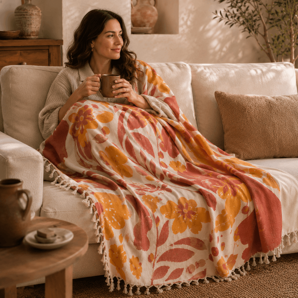 Caria Jacquard OEKO-TEX® Certified Bed Throw