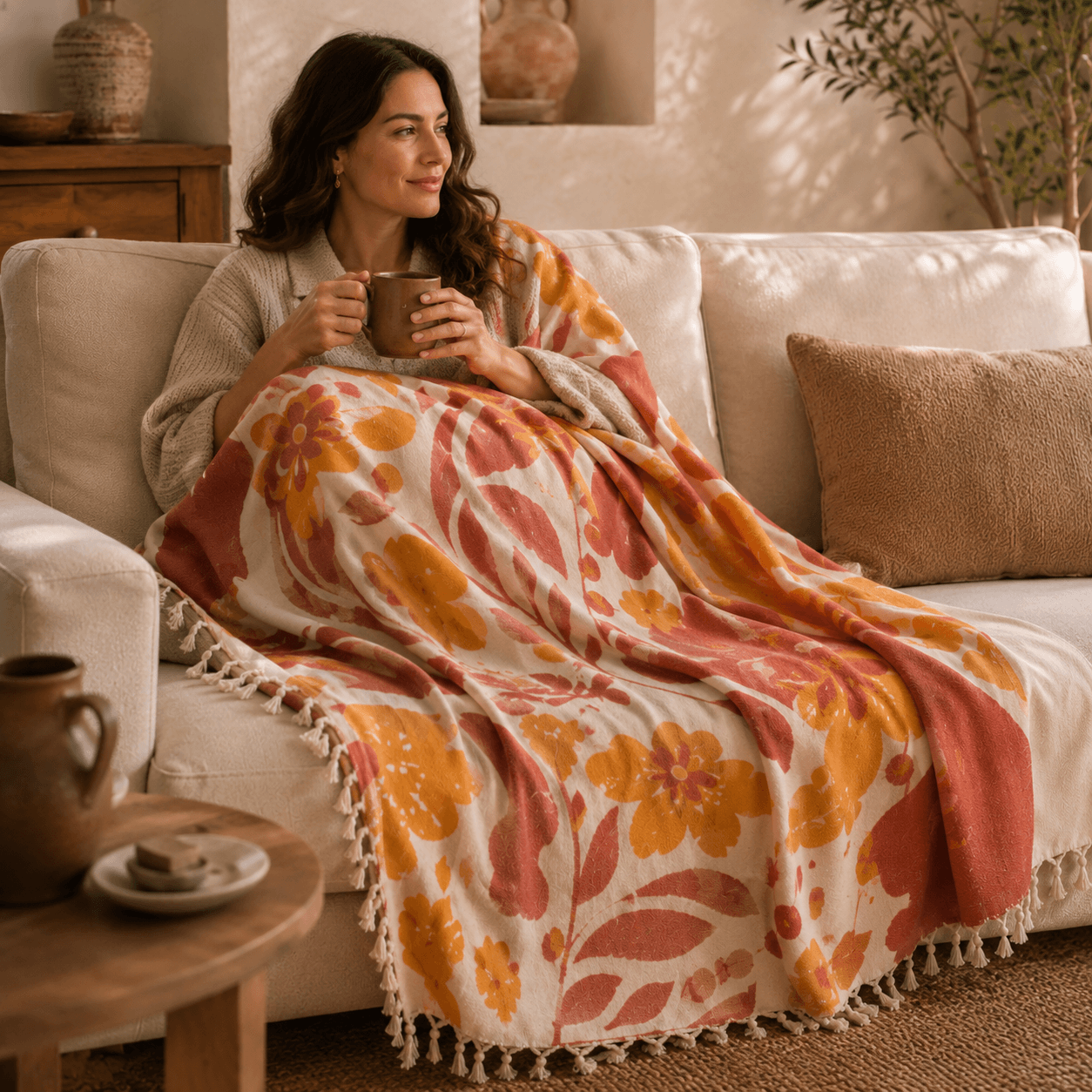 Caria Jacquard OEKO-TEX® Certified Bed Throw